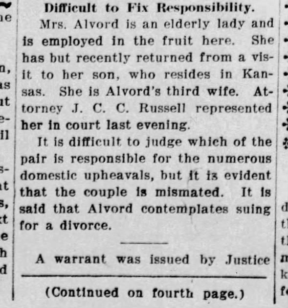 Clipping from The Hanford Sentinel